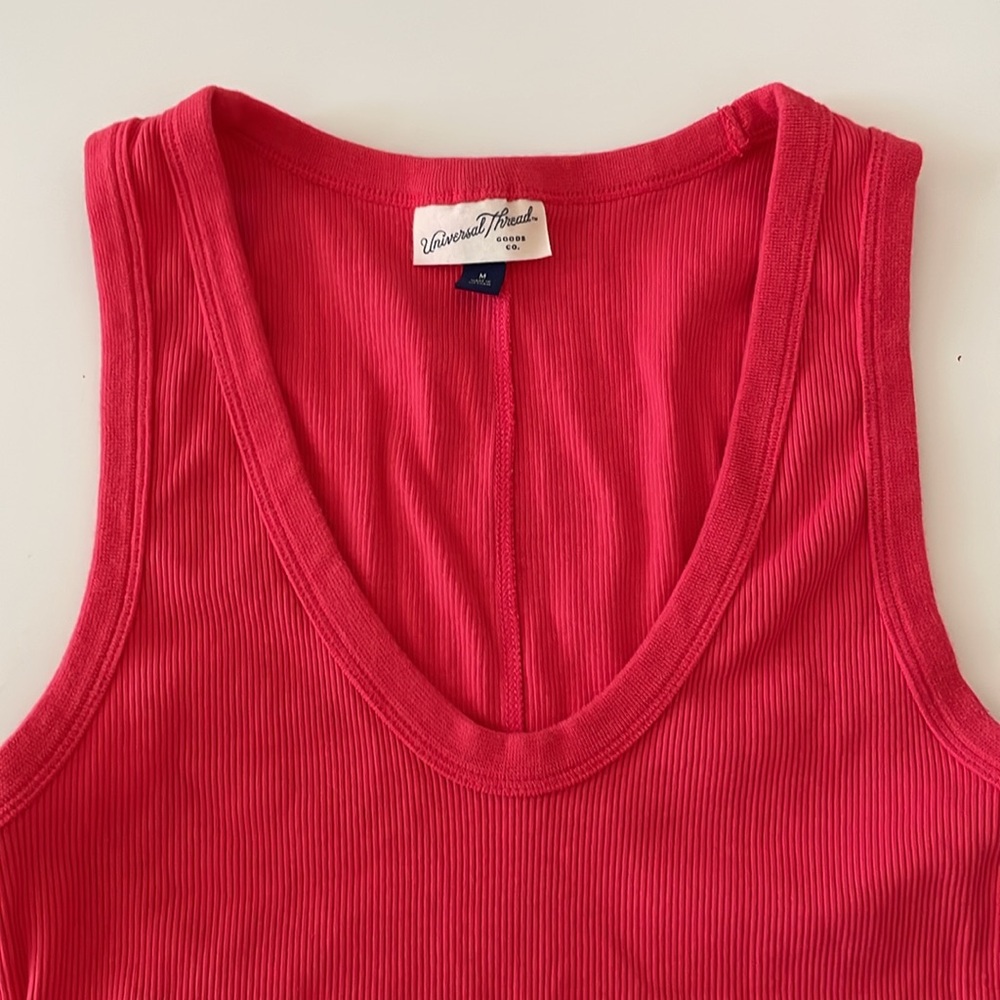 Universal Thread Scoop Tee Ribbed Tank Top - Picture 5 of 13